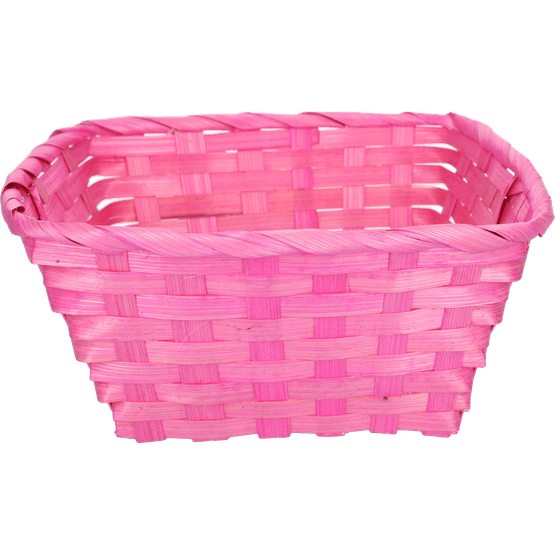 Foto van Paasmandje bamboe 21x21x10cm op witte achtergrond