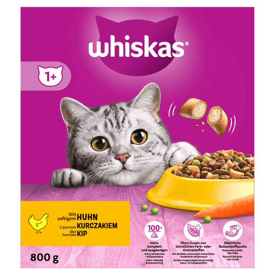 Foto van Whiskas Kattenvoer adult kip op witte achtergrond