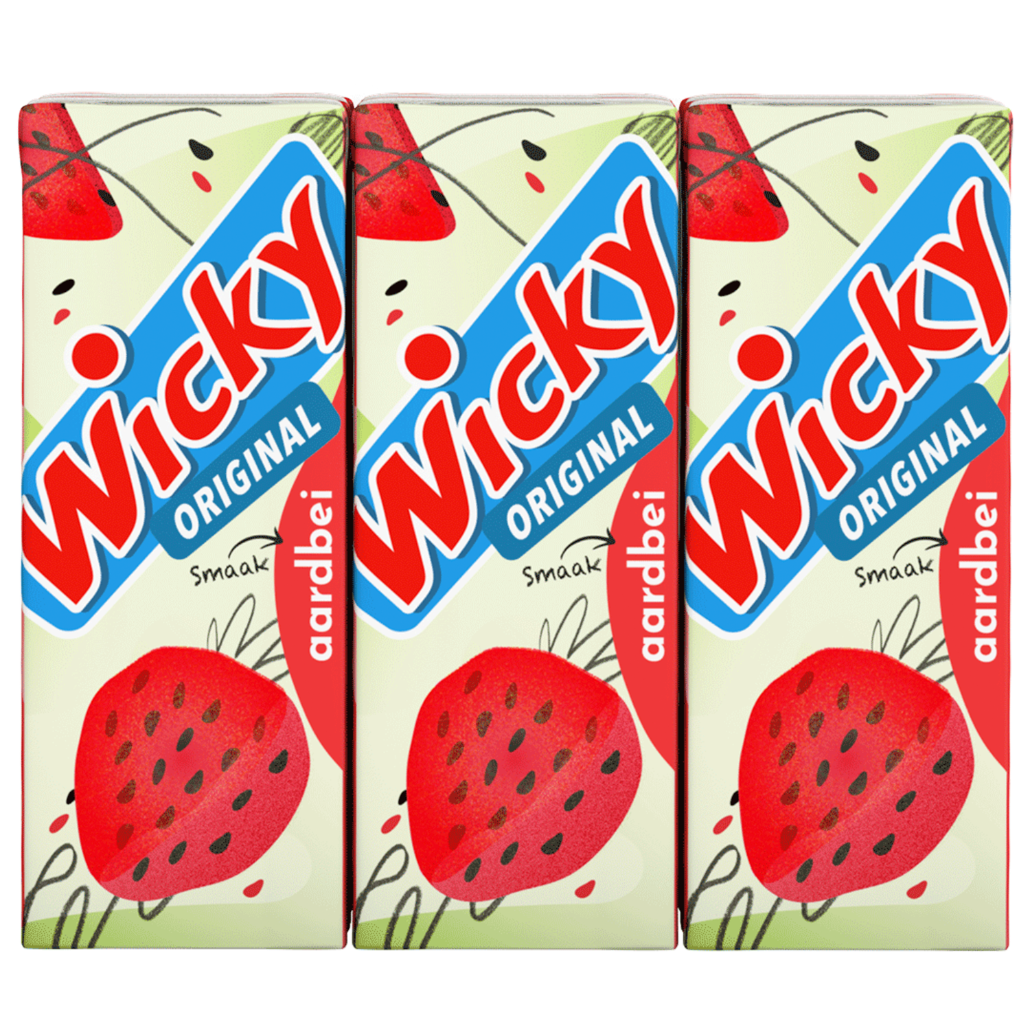 Wicky Aardbei 6x20 cl