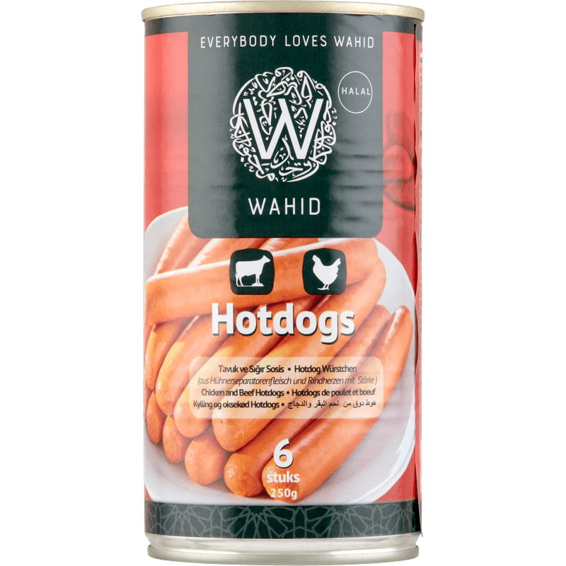 Wahid Hotdogs kip en rund