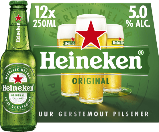 Foto van Heineken Mono pilsener twist-off op witte achtergrond