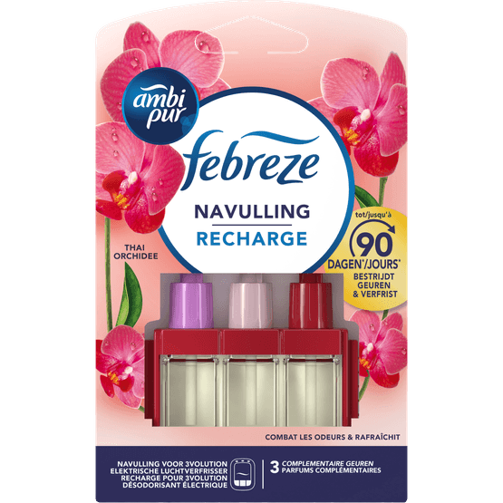 Foto van Ambi Pur 3volution navulling thai orchidee op witte achtergrond