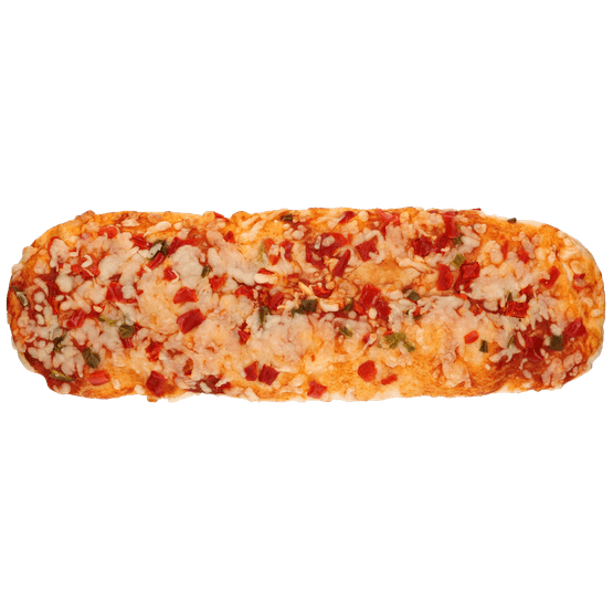 Foto van Boboli Pizza baguette paprika op witte achtergrond