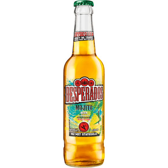 Foto van Desperados Mojito op witte achtergrond