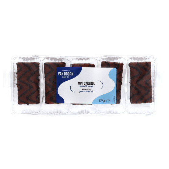 Foto van Van Doorn Caramelzeezout rolletjes op witte achtergrond