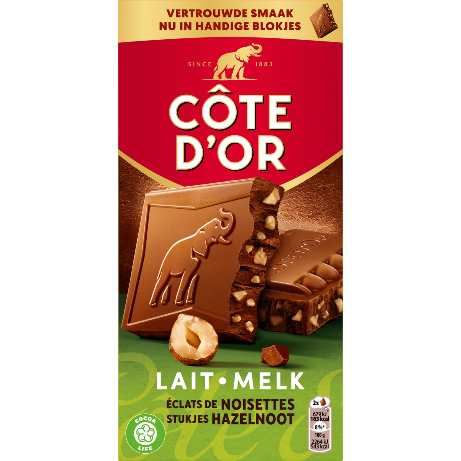 Côte d'Or Chocolade tablet melk-hazelnoot