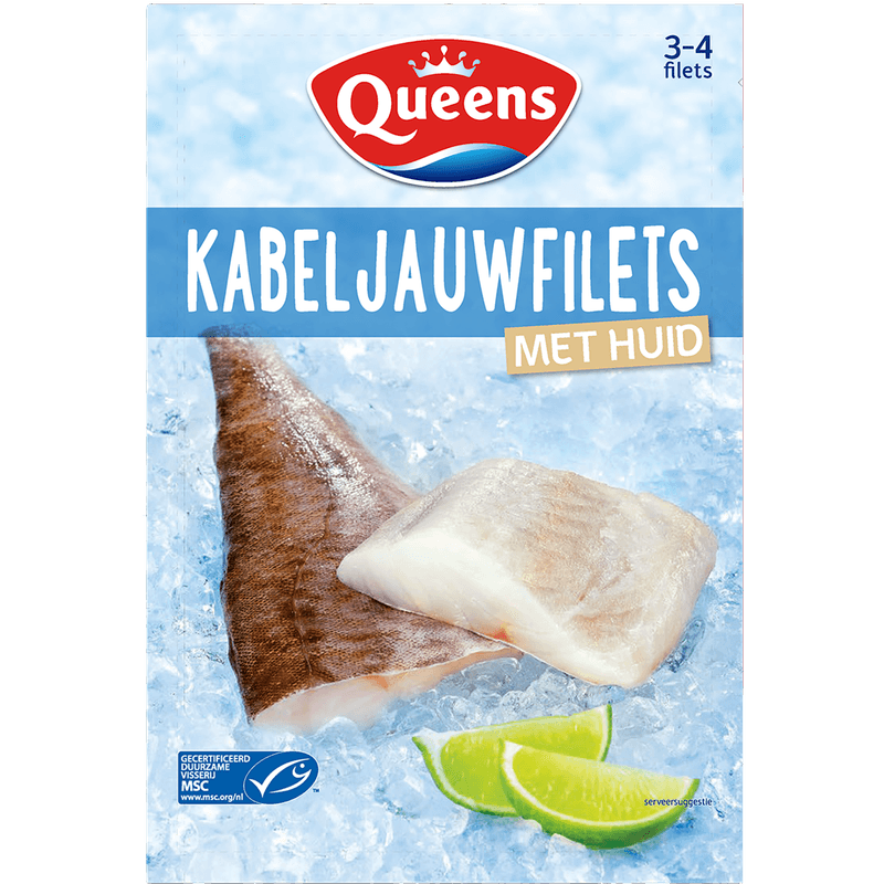 Queens Kabeljauwfilets met Huid 375 g