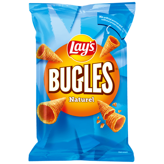 Foto van Lay's Bugles naturel op witte achtergrond