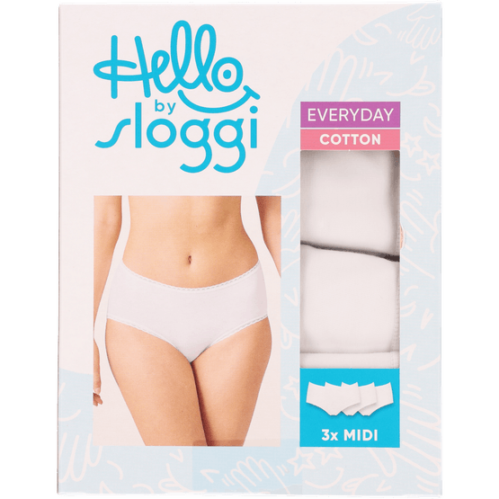Foto van Hello by Sloggi damesslips midi op witte achtergrond