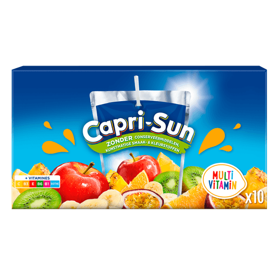 Foto van Capri Sun Multivitamin op witte achtergrond
