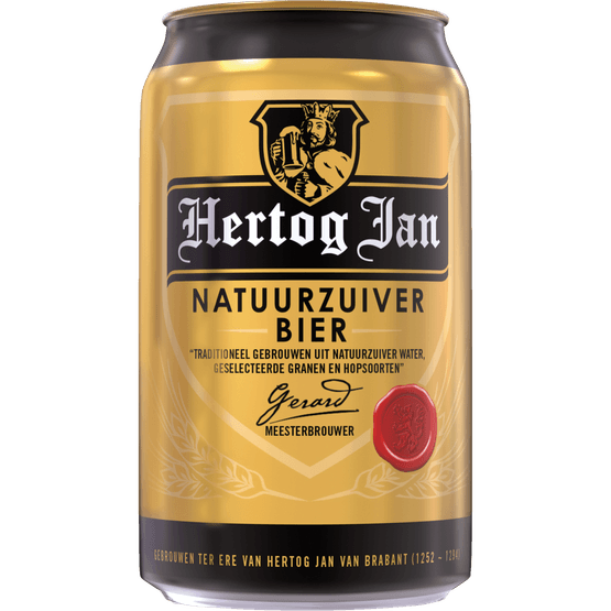 Foto van Hertog Jan Pilsener op witte achtergrond
