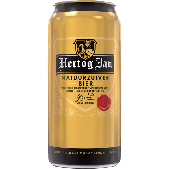 Foto van Hertog Jan Pilsener op witte achtergrond