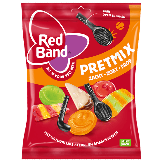 Foto van Red Band Pretmix op witte achtergrond