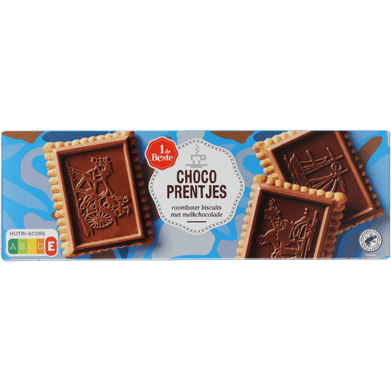 Foto van 1 de Beste Chocoprentjes melk op witte achtergrond