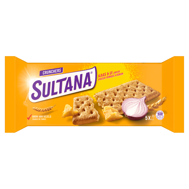 Sultana Crunchers kaas ui 5x 3st.