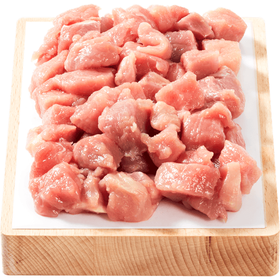 Foto van Vleeschmeesters Bami/nasi vlees 350 gram op witte achtergrond