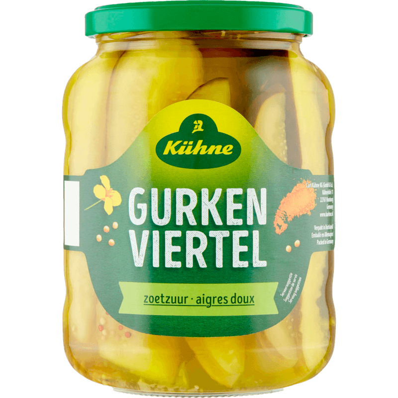 Kühne Gurken viertel zoetzuur