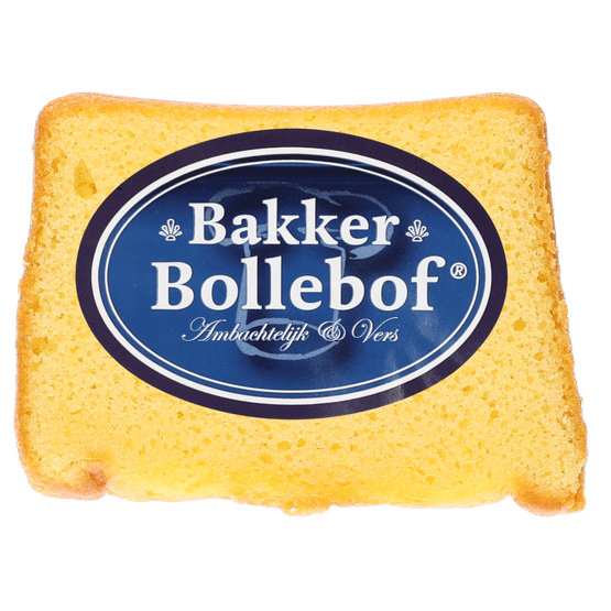 Foto van Bakker Bollebof Roombotercake plakken 4 stuks op witte achtergrond