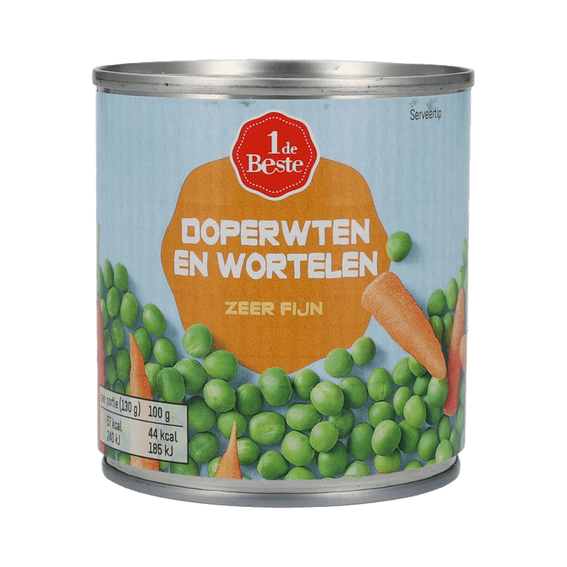 1 De Beste Doperwten en wortelen extra fijn