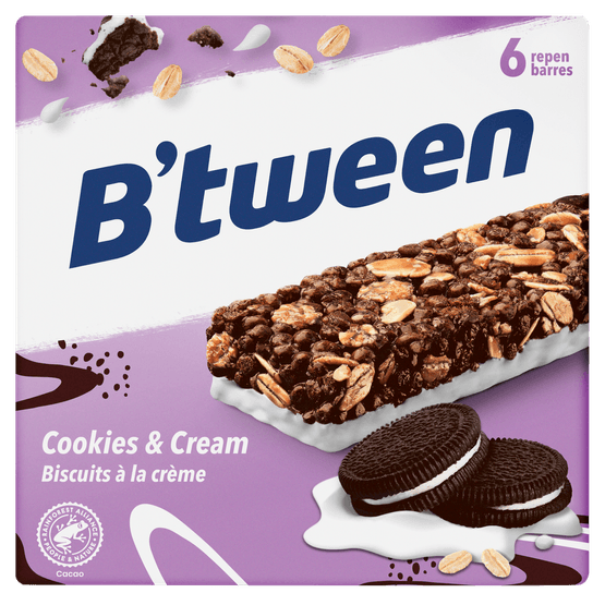 Foto van Hero Btween cookies cream 6 st. op witte achtergrond