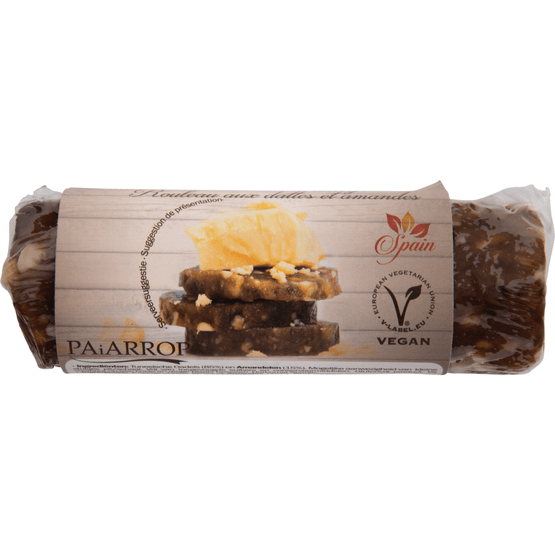 Foto van Dadelrol op witte achtergrond