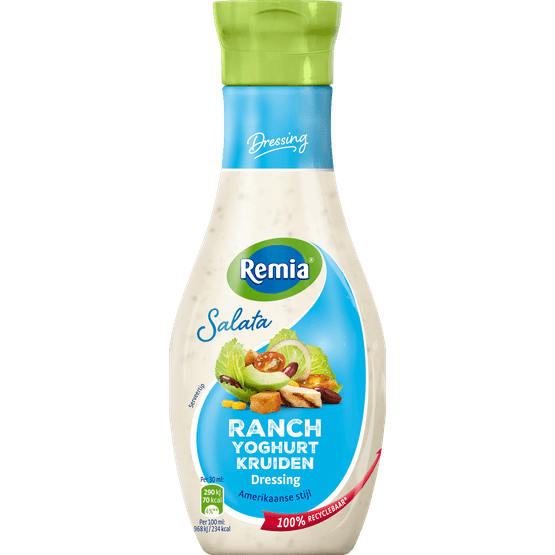 Foto van Remia Salata ranch op witte achtergrond