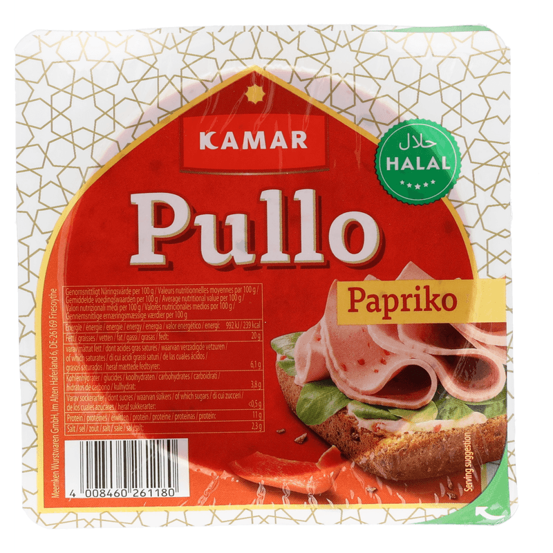Kamar Kip Boterhamworst Paprika 200g