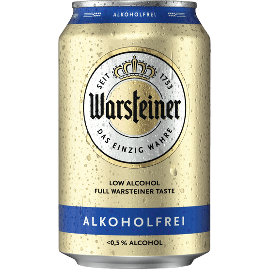 Foto van Warsteiner Pilsener alcoholvrij op witte achtergrond