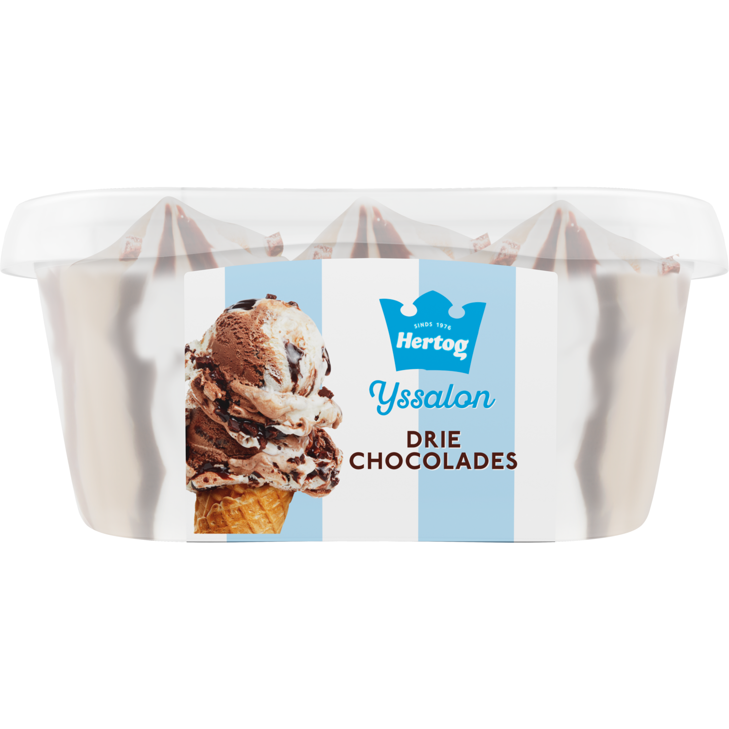 Hertog IJssalon Mini IJs Drie Chocolades