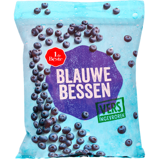 Foto van 1 de Beste Blauwe bessen op witte achtergrond