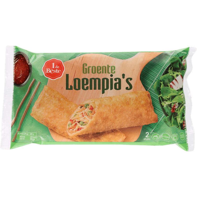 1 De Beste Loempia groente 2 stuks