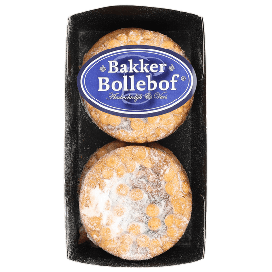 Foto van Bakker Bollebof Appelkruimel pencees 4 stuks op witte achtergrond