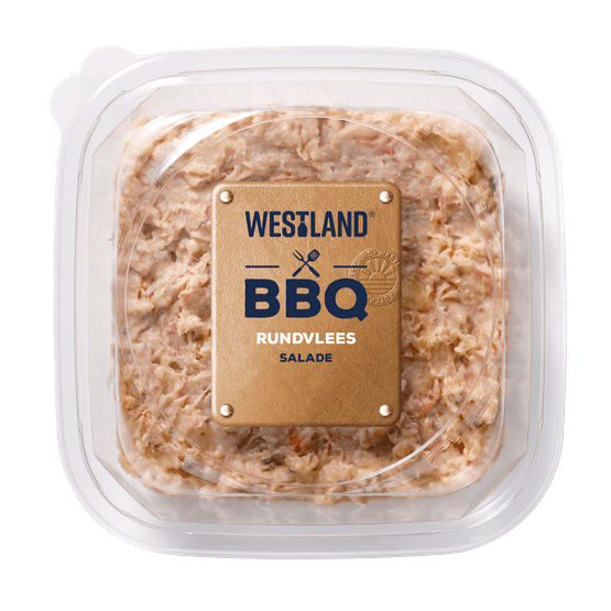 Foto van Westland Bbq rundvleessalade op witte achtergrond