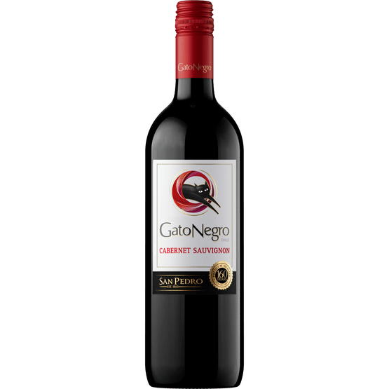 Foto van Gato Negro Cabernet sauvignon op witte achtergrond