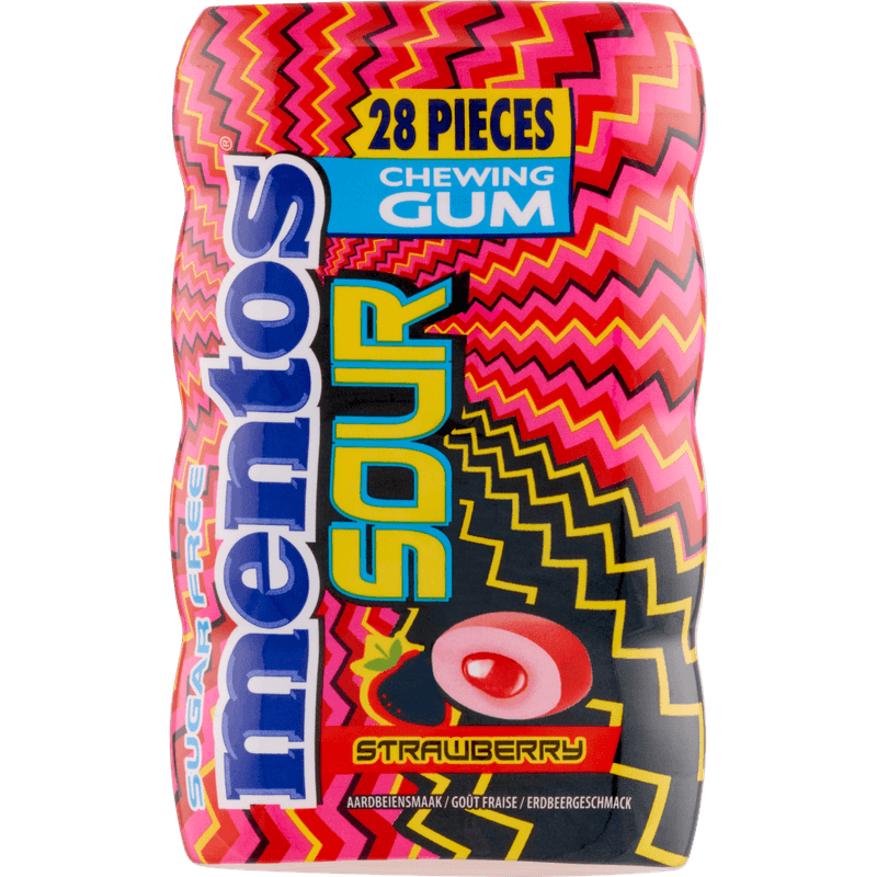 Mentos Gum sour strawberry