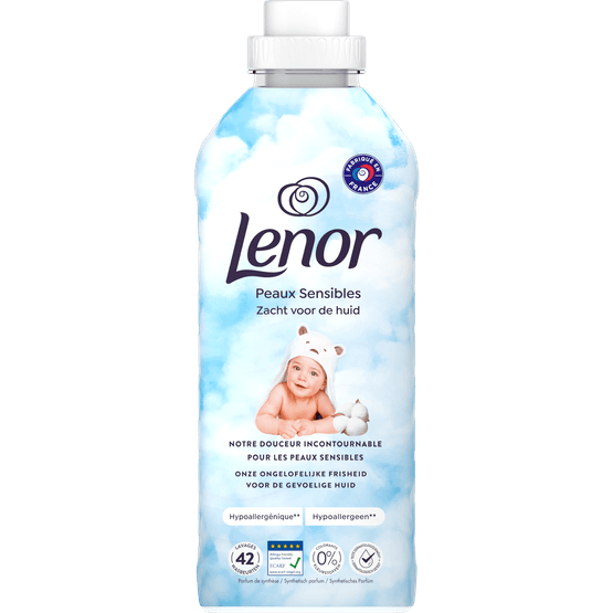 Foto van Lenor Wasverzachter zacht v.d. huid 42 wasbeurten op witte achtergrond