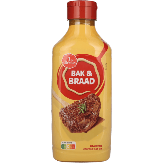 Foto van 1 de Beste Bak & braad vloeibaar op witte achtergrond