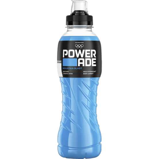 Foto van Powerade Moutain blast op witte achtergrond