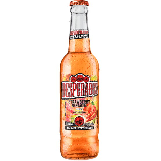 Foto van Desperados Strawberry margarita op witte achtergrond