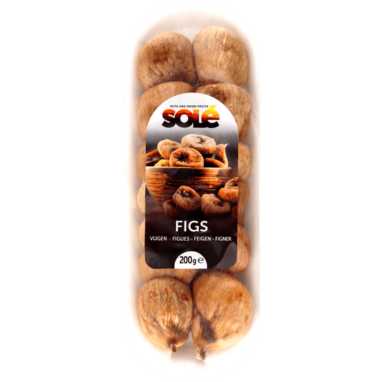 Foto van Gedroogde vijgen op witte achtergrond