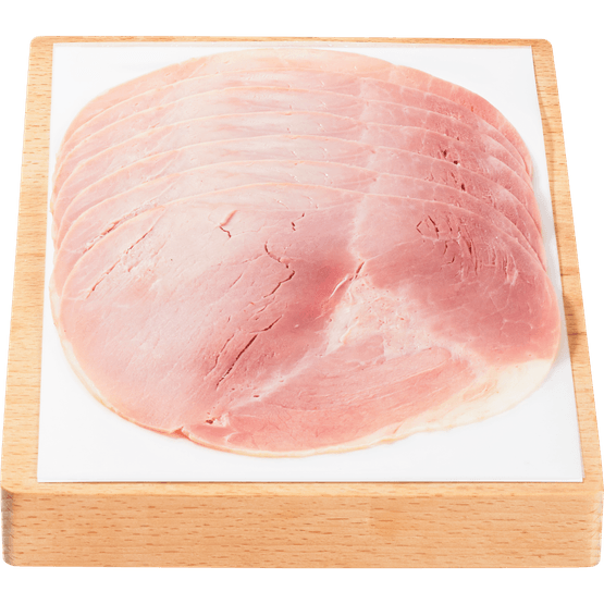 Foto van 1 de Beste Yorkham gegrild op witte achtergrond