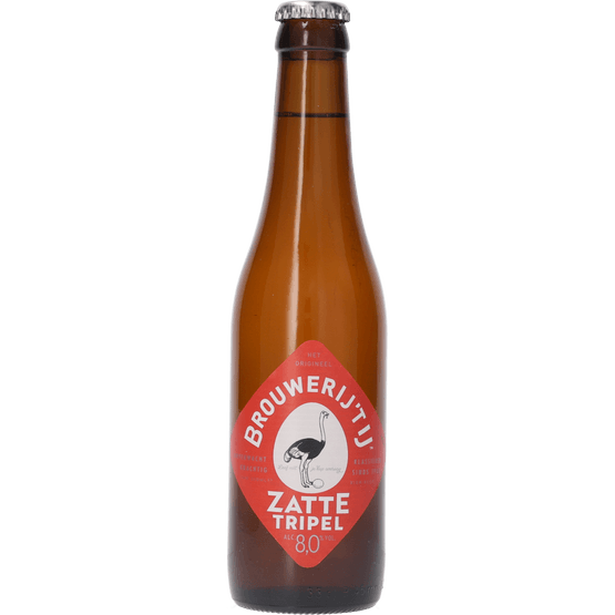 Foto van Brouwerij 't IJ Zatte tripel op witte achtergrond