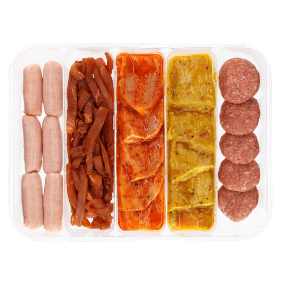 Foto van Van 't Huijs Gourmetschotel vlees op witte achtergrond