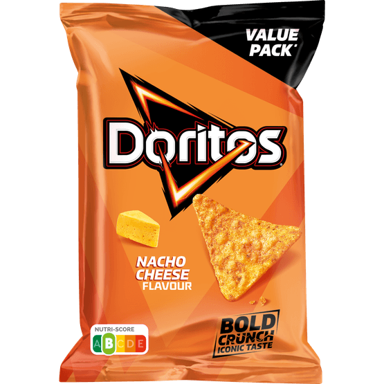 Foto van Doritos Nacho cheese party pack op witte achtergrond