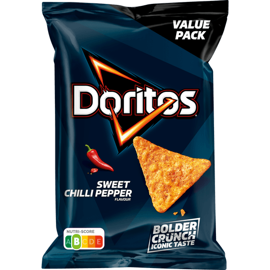 Foto van Doritos Sweet chili pepper party pack op witte achtergrond