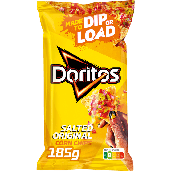 Foto van Doritos Tortilla chips dippas naturel op witte achtergrond