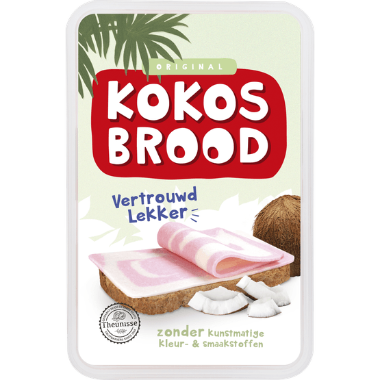 Foto van Theunisse Kokosbrood original op witte achtergrond