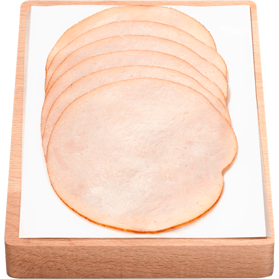 Foto van 1 de Beste Kipfilet gerookt op witte achtergrond