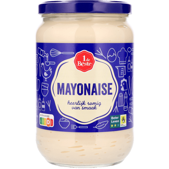 Foto van 1 de Beste Mayonaise op witte achtergrond