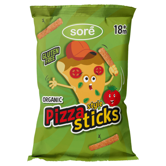 Foto van Sore Pizza style sticks 18+ mnd op witte achtergrond